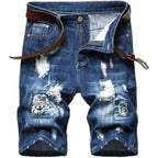 Men'S Casual Denim Ripped Shorts
