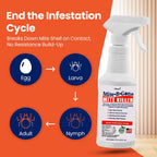 Dust Mite Killer Spray By Mite-B-Gone 16Oz | Naturally Kills Human Mites, Chicken, Bird, Dust, Spider, Rat, Turkey, Carpet Mites | Family & Pet Safe Treatment For Homes, Furniture, Bedding & Farms