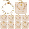 Tondiamo Mother's Day Church Gifts Mother's Day Bracelets gifts Bulk Jewelry Pouch Adjustable Bracelet for Thank You Mom Gift