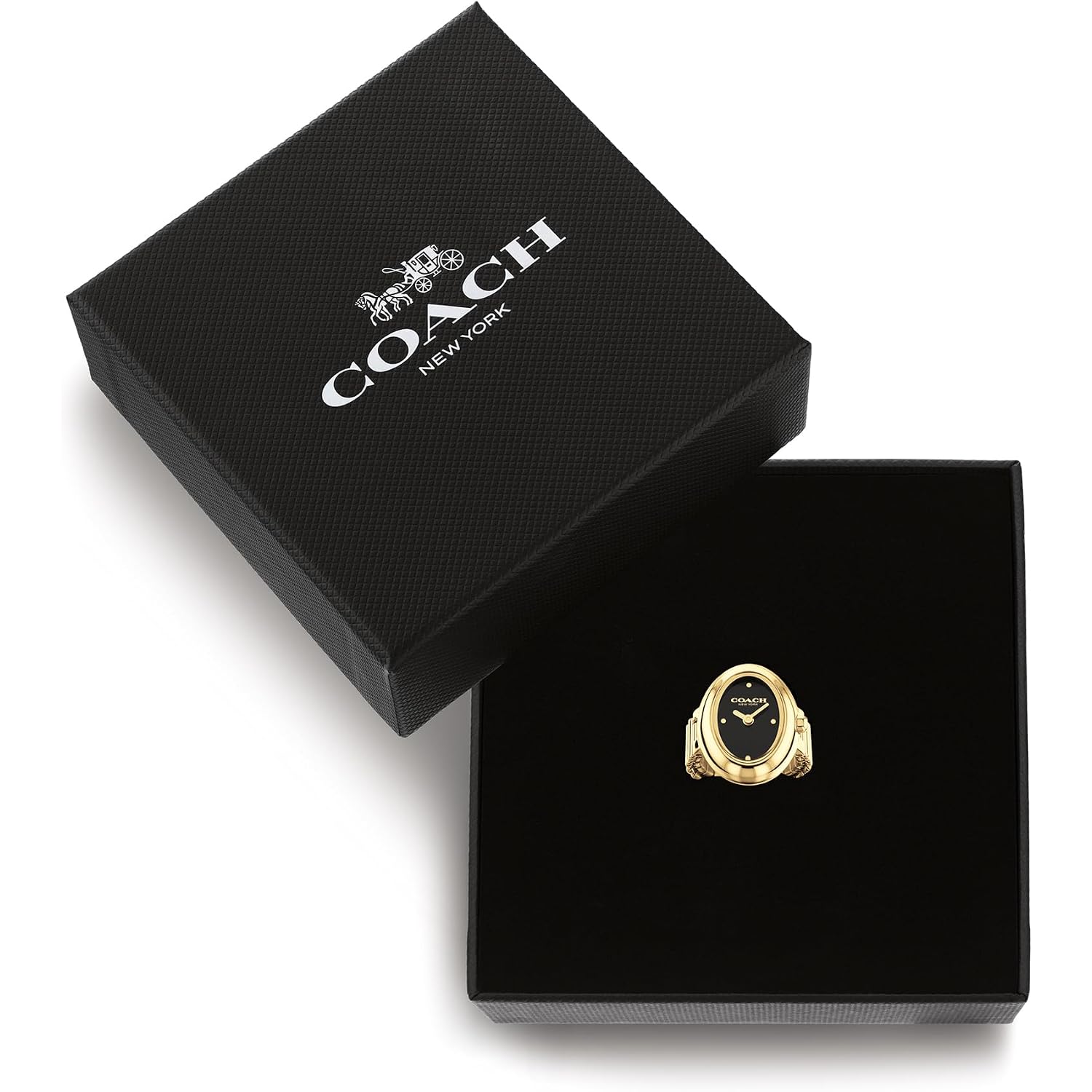 Coach Sammy Women'S 2H Quartz Ring Watch - Jewelry-Inspired Design With Stretch Band, Fits Multiple Sizes -Gift For Her 18Mm