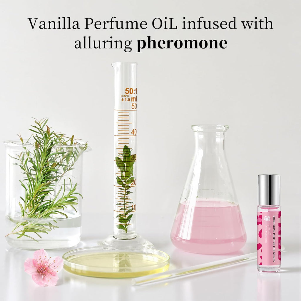 DIBALA Pheromones Perfume for Women | Vanilla Musk Scent, Long Lasting Roll On Perfume Oil 10ml (0.34 fl oz)