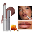 BAISEN DIARY Honey Lipstick Tinted Lip Balm - Sheer Hydrating Lipstick for All Skin Tones - Moisturizing Lip Color, Nourishing Lip Balm with a Hint of Natural Black Cherry Tint (Nude Honey)