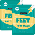 Freeman Flirty Feet Foot Mask 2-Pack – Moisturizing Socks with Coconut Oil & Mint Extract