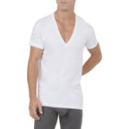 2(X) Ist Men'S Essential Cotton Slim Fit Deep V-Neck T-Shirt 3-Pack