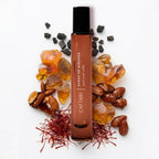 Caftari Oudh Perfume Oil Rollerball – Musk & Amber, Praline Saffron | Long Lasting Oil Based Fragrance with Clean Jojoba Oil | Unisex Warm Natural Scent | Travel Size 10 ml