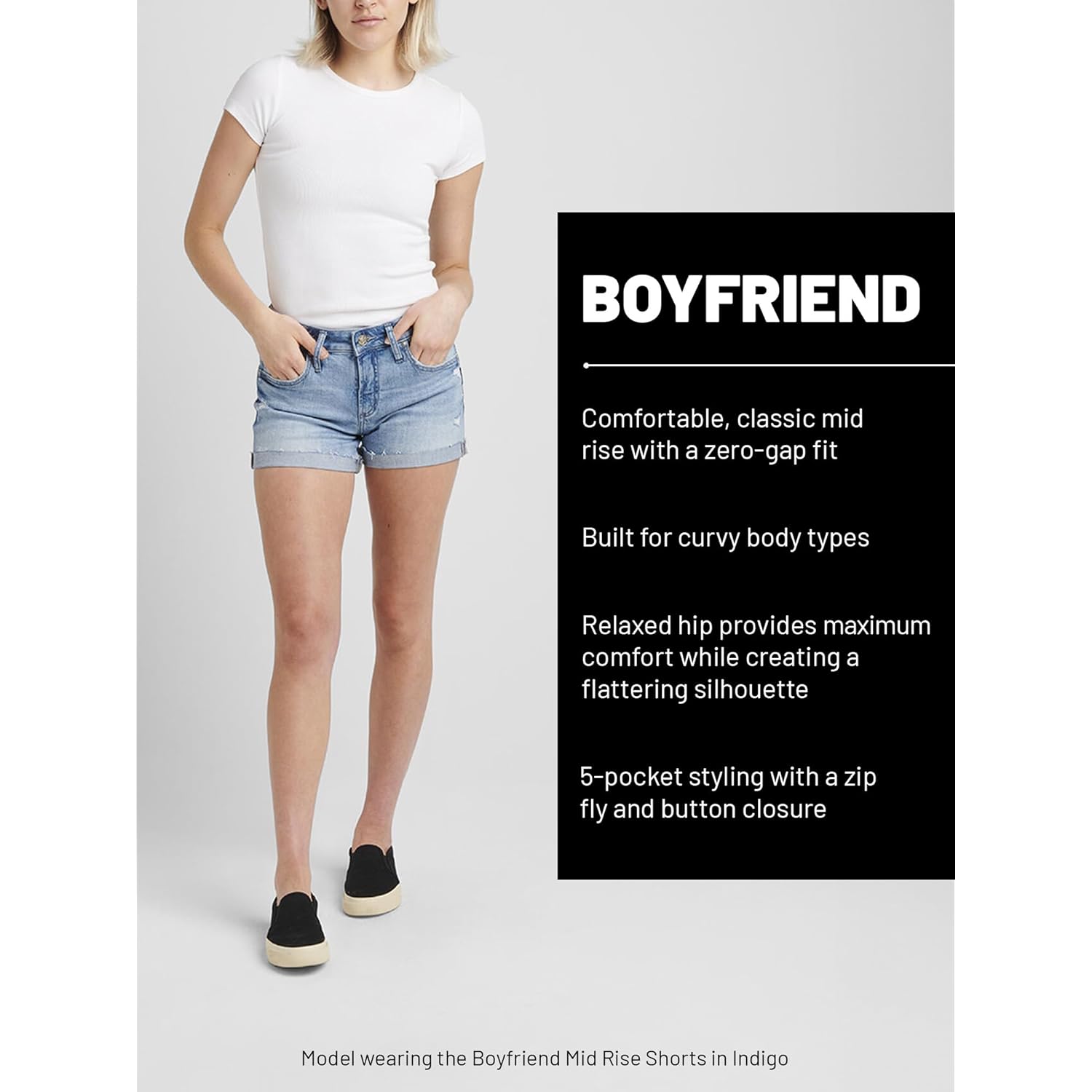 Women's Boyfriend Mid Rise Short