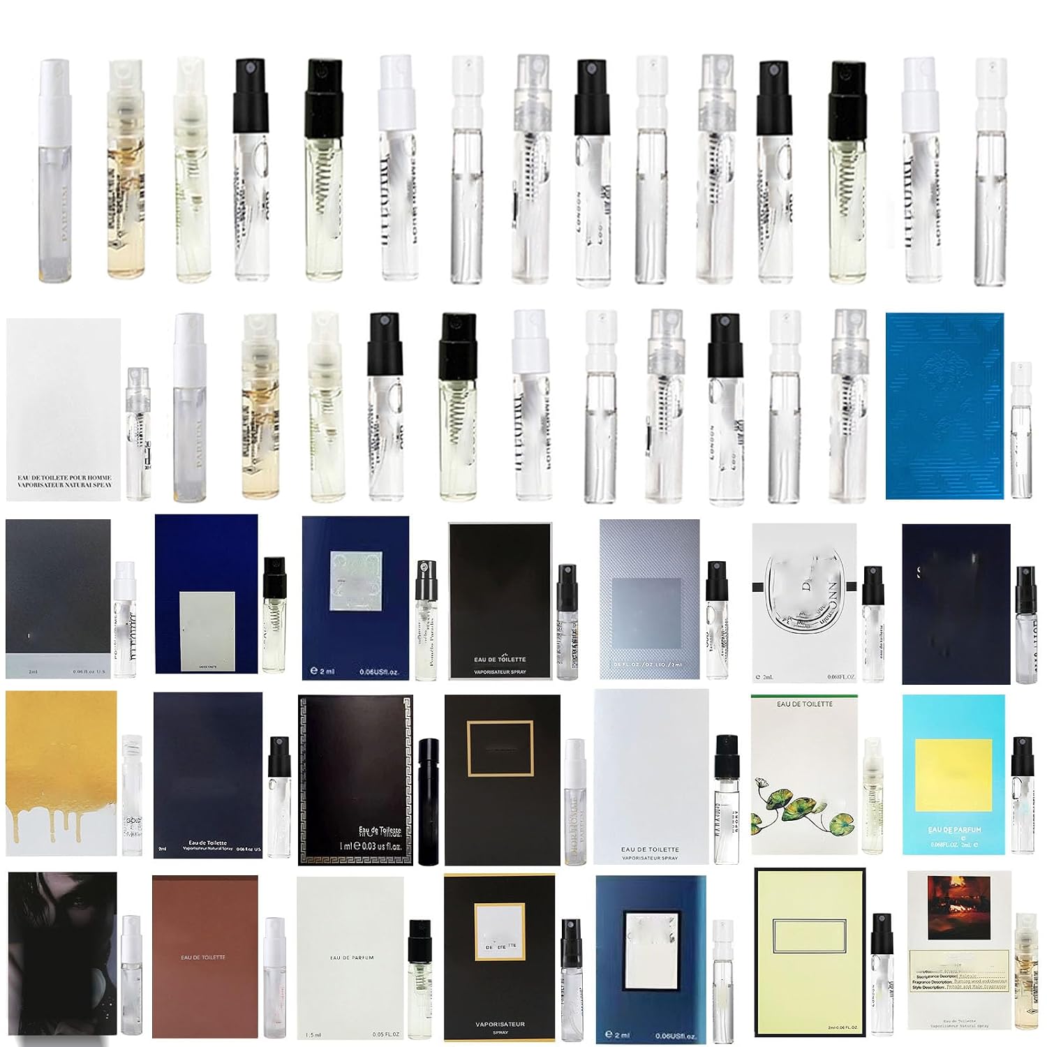 22Pcs Men’S Cologne Samples Set – Designer Fragrance Sampler Kit For Men, Perfume Discovery Set, High-End Cologne Vials, Travel Size Fragrance Variety Pack, Gift For Men
