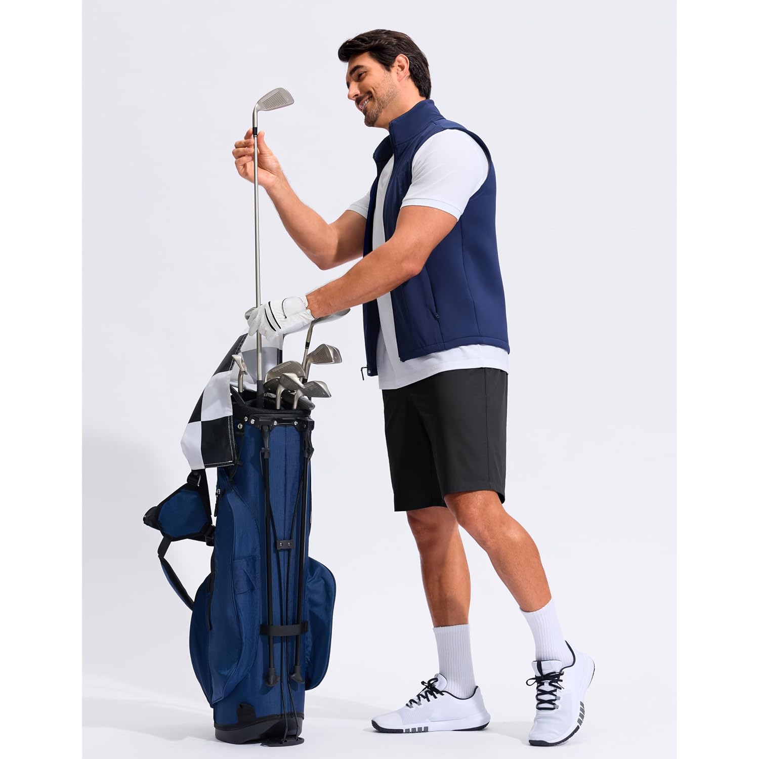 G Gradual Men'S Golf Shorts With 3 Pockets 9" Lightweight Stretch Quick Dry Casual Dress Work Shorts For Men