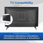 Vivo Steel Vesa Lcd Led Tv Mount Adapter Plate Bracket For Screens 32 To 55 Inches, Conversion Kit For Vesa 50X50-100X100 To 200X100-400X200, Mount-Ad4X2