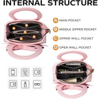 Small Purses for Women Crossbody Bag, Vegan Leather Crossbody Purses and Handbags with Top Carry Handle and Cute Bow Knot