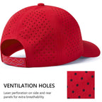 Upf 50+ Performance Water Resistant Baseball Cap Lightweight Breathable Hat Golf Running Boat Hiking For Men Women