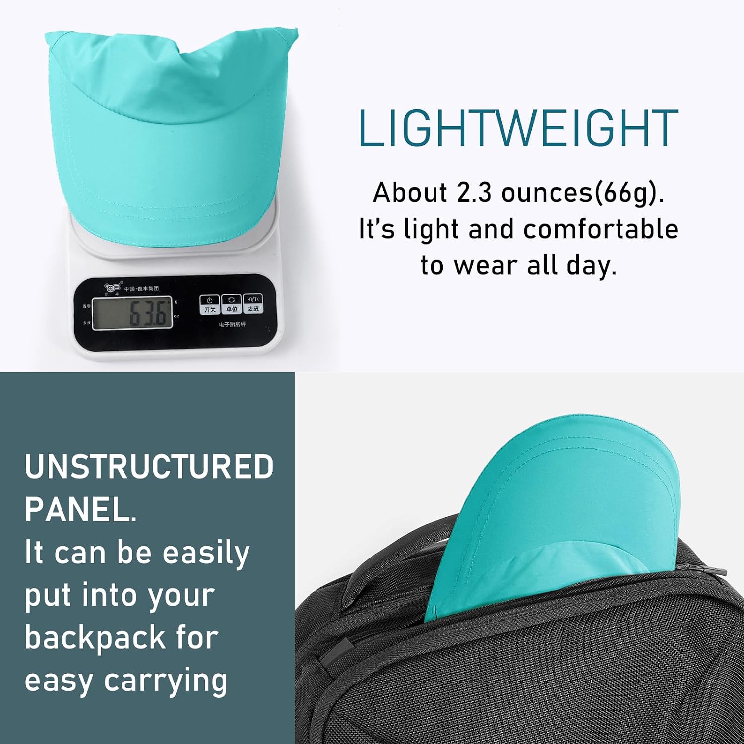 Waterproof Baseball Cap For Men Women, Upf 50+ Breathable Quick-Dry Rain Hat For Running Golf Hiking