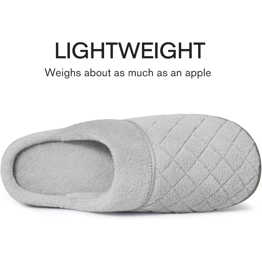 Unisex House Slippers For Women Men Memory Foam Indoor Bedroom Shoes