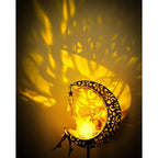 Solar Garden Statues Outdoor Decor, Fairy Moon Figurine Light Stake, Housewarming Ornament For Patio, Lawn, Yard, Pathway - Unique Gift Ideas For Gardening Mom Grandma