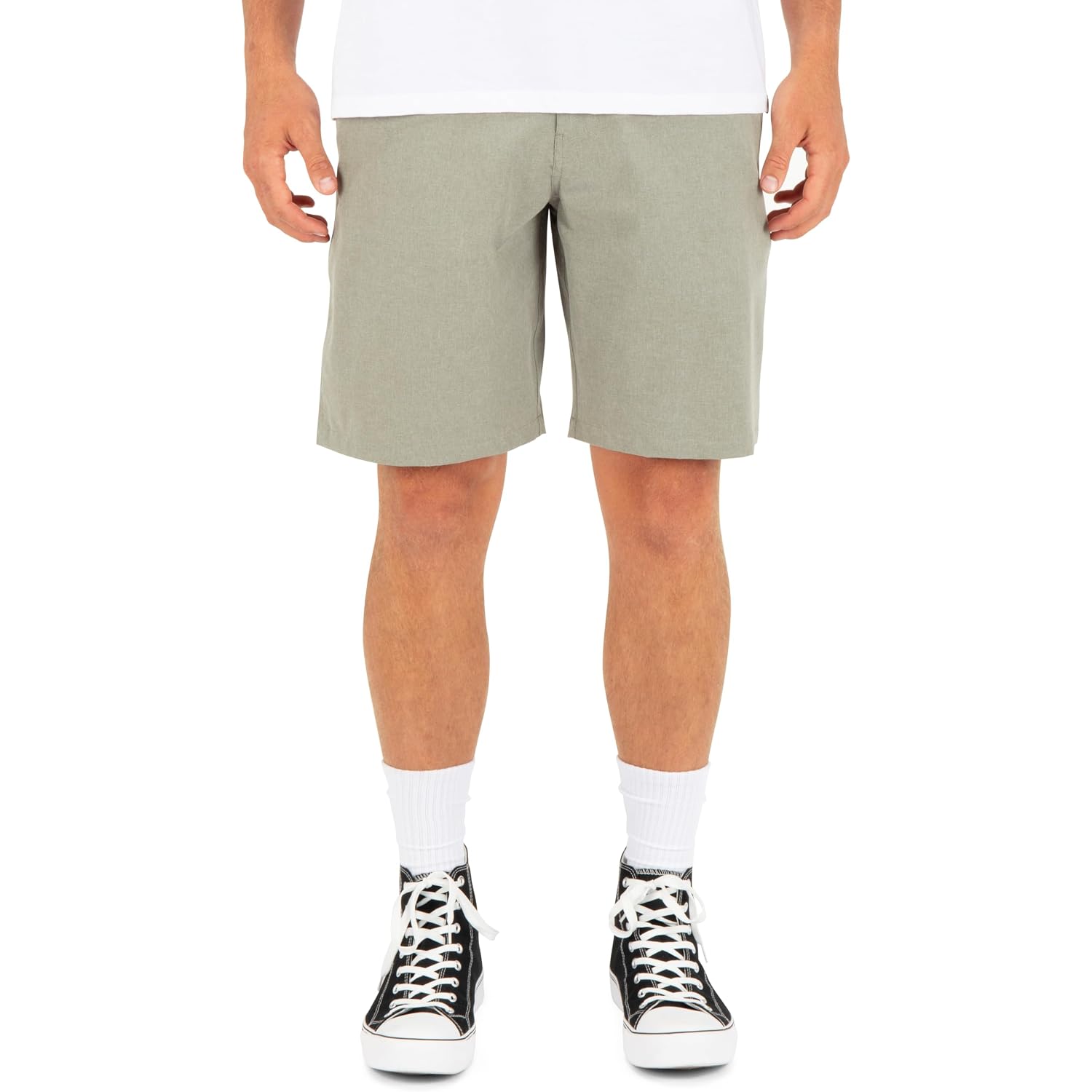 Hurley Men'S Phantom 4-Way Stretch Microcheck Hybrid Walk Shorts, 9" Inseam 20" Outseam, Quick Dry, Button Closure