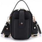 Gail Vegan Leather Multi Compartment Crossbody Bag