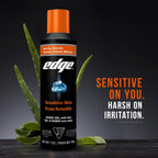 Edge Shaving Gel for Men, Sensitive Skin with Aloe, (6 Pack) - Shave Gel For Men That Moisturizes, Protects and Soothes To Help Reduce Skin Irritation