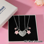 Artlunar Mother Daughter Necklace - Heart Matching Necklace Keychain for Mom Women Mother Day Gift from Daughter