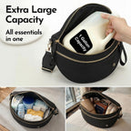 Spacious Crossbody Bag Nylon Bum Bag For Women Fanny Packs Handbags With Adjustable Straps