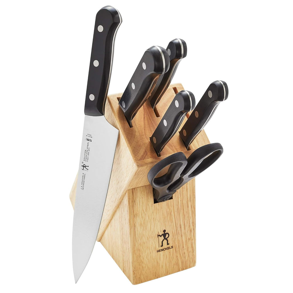 Henckels Solution 7-Pc Knife Set, Razor-Sharp, German Engineered, Natural