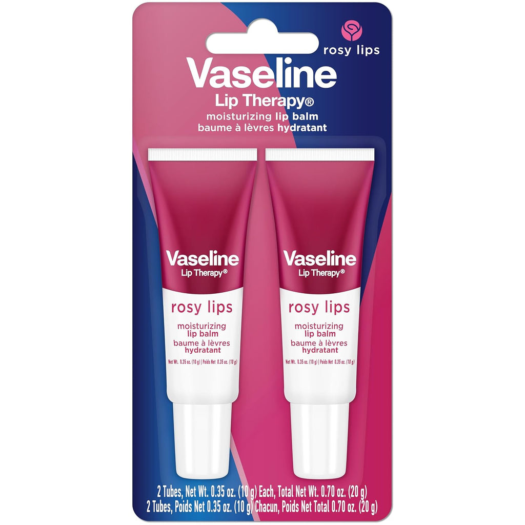 Vaseline Lip Therapy Rosy Lips Moisturizing Lip Balm - Twin Pack (2-Pack)