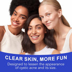 Cystic Acne & Folliculitis Care Cream For Face And Body - 1% Salicylic Acid & Multi-Acid Complex - Stubborn Spot Blemish, Pimple & Butt Breakout Clearing Control - Suitable For Sensitive Skin