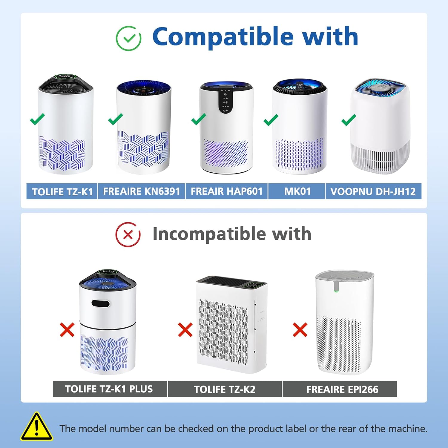2 Pack Tz-K1 Replacement Filter Compatible With Tolife Tz-K1 Air Puri-Fier, Mk01 Mk06, Freaire Kn6391 Air Purifiers And Voopnu Dh-Jh12 Air Purifier, 3-In-1 Hepa High-Efficiency Activated Carbon Filter