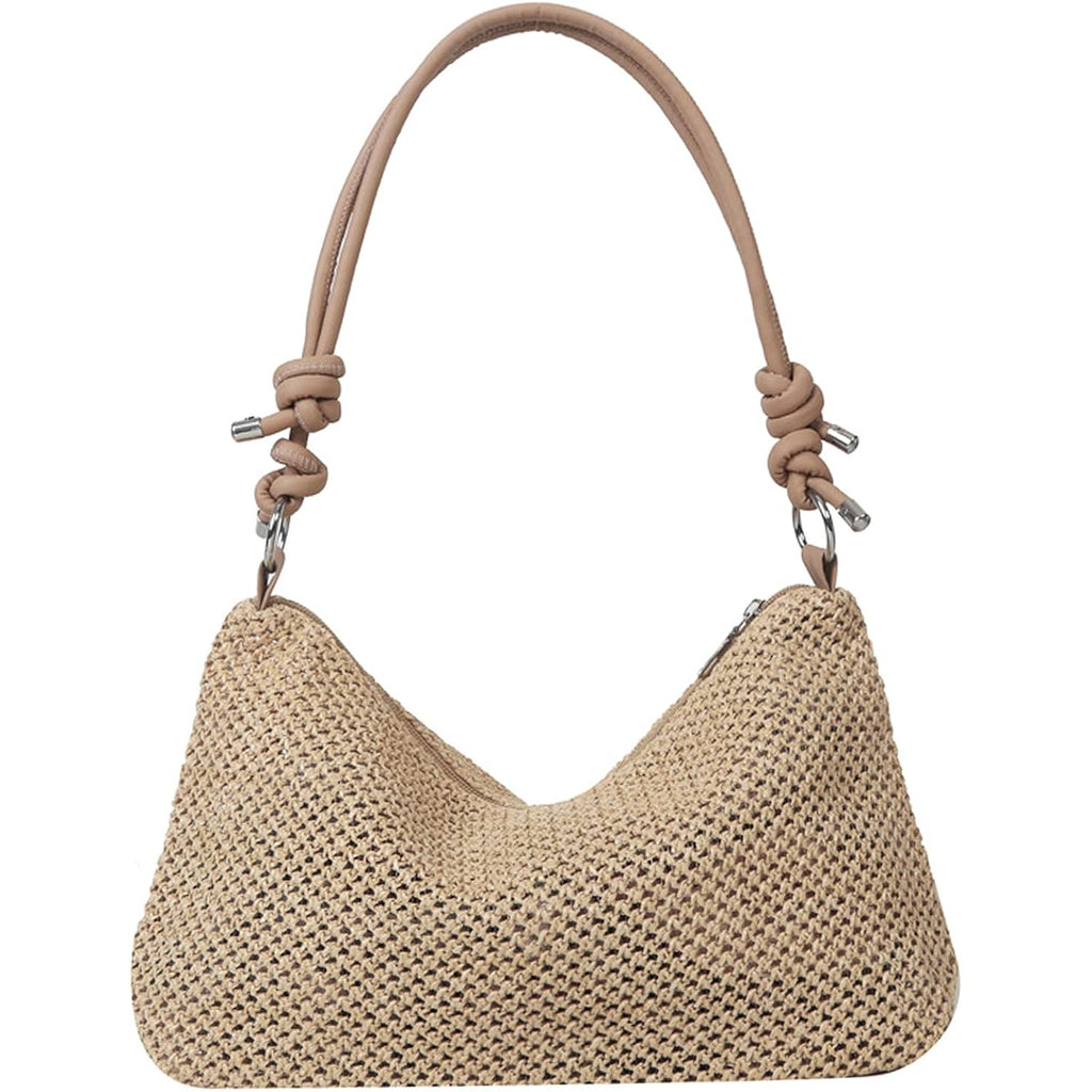 Casual Beach Tote Bag, Straw Beach Bag Fashion Shoulder Bag Crossbody Bag, For Beach Picnic Vacation