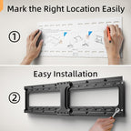 IWORKBOARD 55 65 75 85 inch Tilting TV Wall Mount for 32-90 '' TVs, Low Profile TV Mount Bracket, Safe Lock & Quick Release, Max VESA 600x400mm, 24 inch Studs,132 lbs, Fit Most 55+ 75+ 85+ 86 TVs