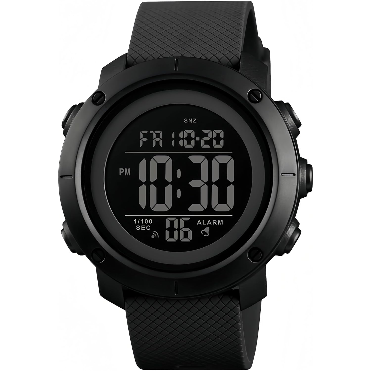 Sne Digital Watch Sports Waterproof Military Back Light Small Watch For Men Black 1426