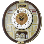 Seiko Qxm607Brhz 45 Melodies In Motion Wall Clock With Rotating Pendulum