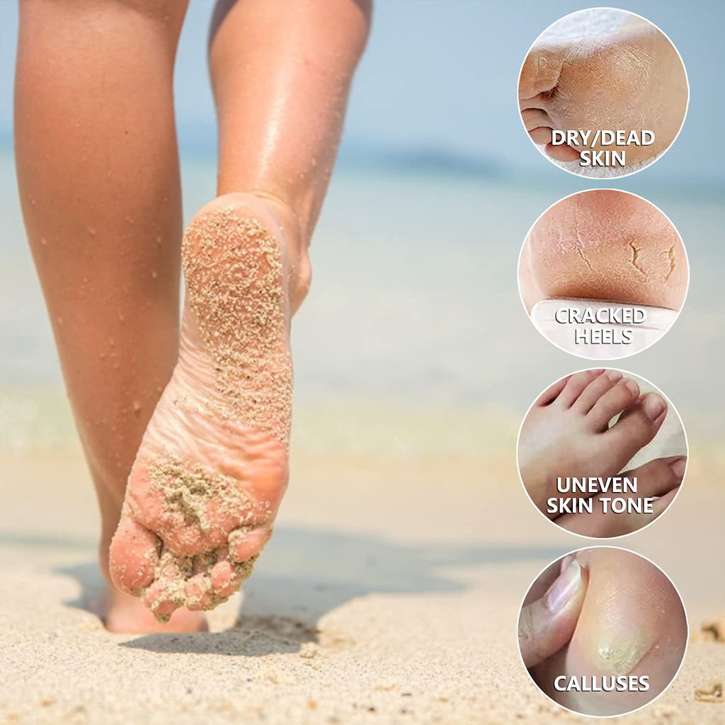 5 Pack Foot Peeling Mask,Exfoliator Peel Off Calluses Dead Skin Callus Remover,Foot Mask for Dry Cracked Feet,Foot Peel Masks for Men and Women Feet Peeling Mask for Fathers Mothers Day Gifts