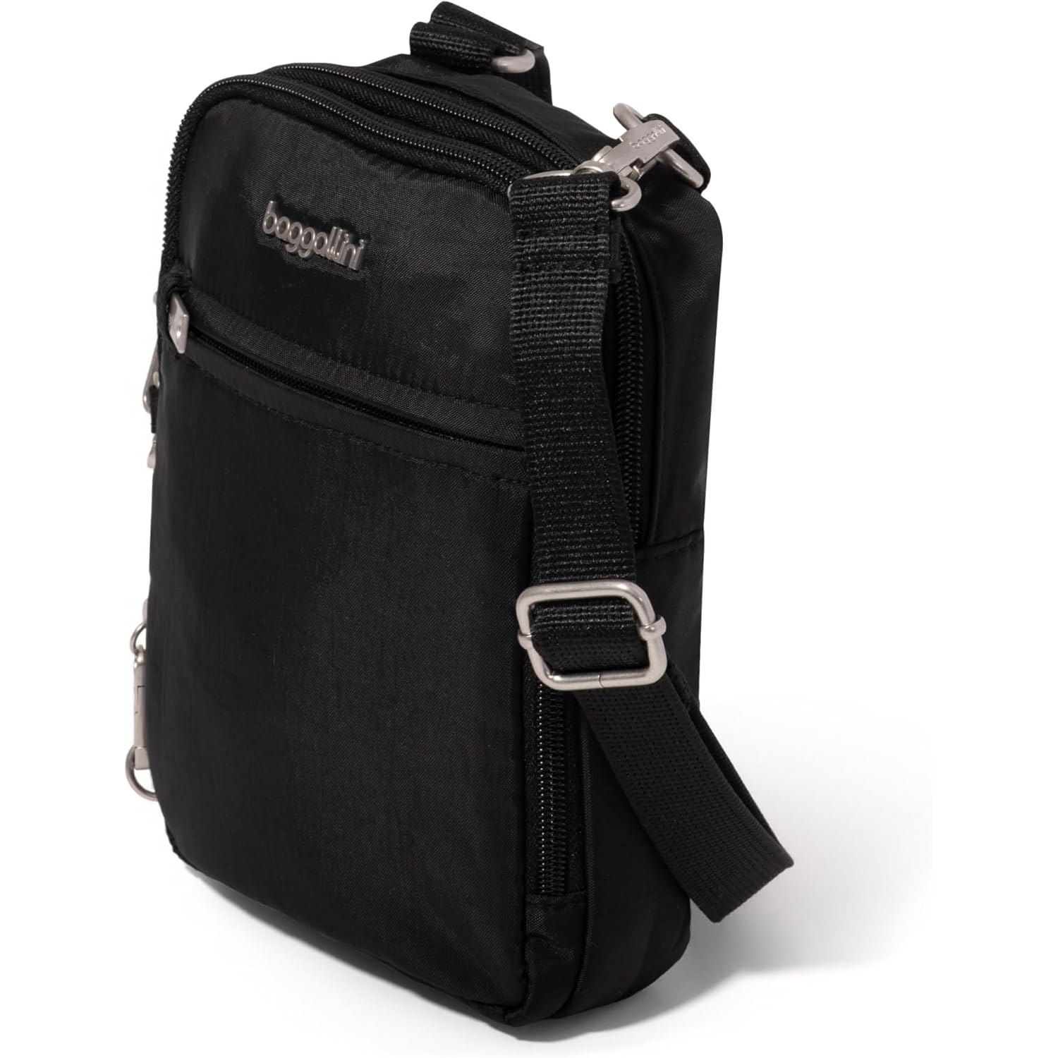 Baggallini Securtex® Anti-theft Mini Everything Crossbody Bag, 6.3"x8.25" Rfid, Locking Zippers & Cut-resistant Strap