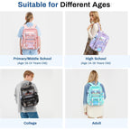 Sisipoet Clear Backpack For School, Pvc Clear Bookbag Heavy Duty Transparent Backpack For Stadium Events See Through Bag
