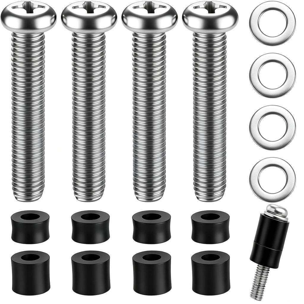 M8 Screws For Samsung Tv M8 X 45Mm Pitch 1.25Mm Tv Mounting Bolts Screws With 25Mm Long Spacers Work With Samsung 42“ 50" 55" 60" 65" 70" 75" 82" Tv