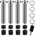 M8 Screws For Samsung Tv M8 X 45Mm Pitch 1.25Mm Tv Mounting Bolts Screws With 25Mm Long Spacers Work With Samsung 42“ 50" 55" 60" 65" 70" 75" 82" Tv