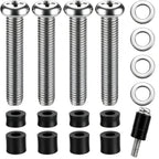 M8 Screws For Samsung Tv M8 X 45Mm Pitch 1.25Mm Tv Mounting Bolts Screws With 25Mm Long Spacers Work With Samsung 42“ 50" 55" 60" 65" 70" 75" 82" Tv