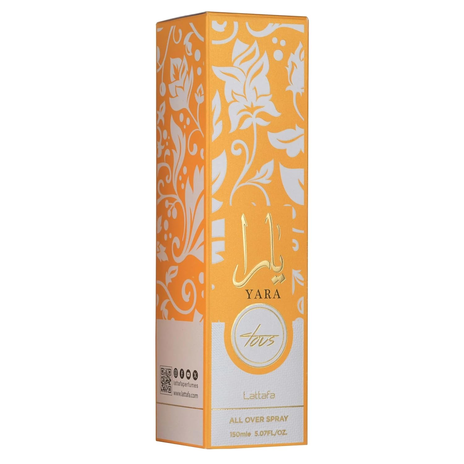 Lattafa Yara Tous – Tropical, Fruity, Floral, Vanilla – All Over Spray Long-Lasting Fragrance for Women, 5.07 Ounce / 150 ml