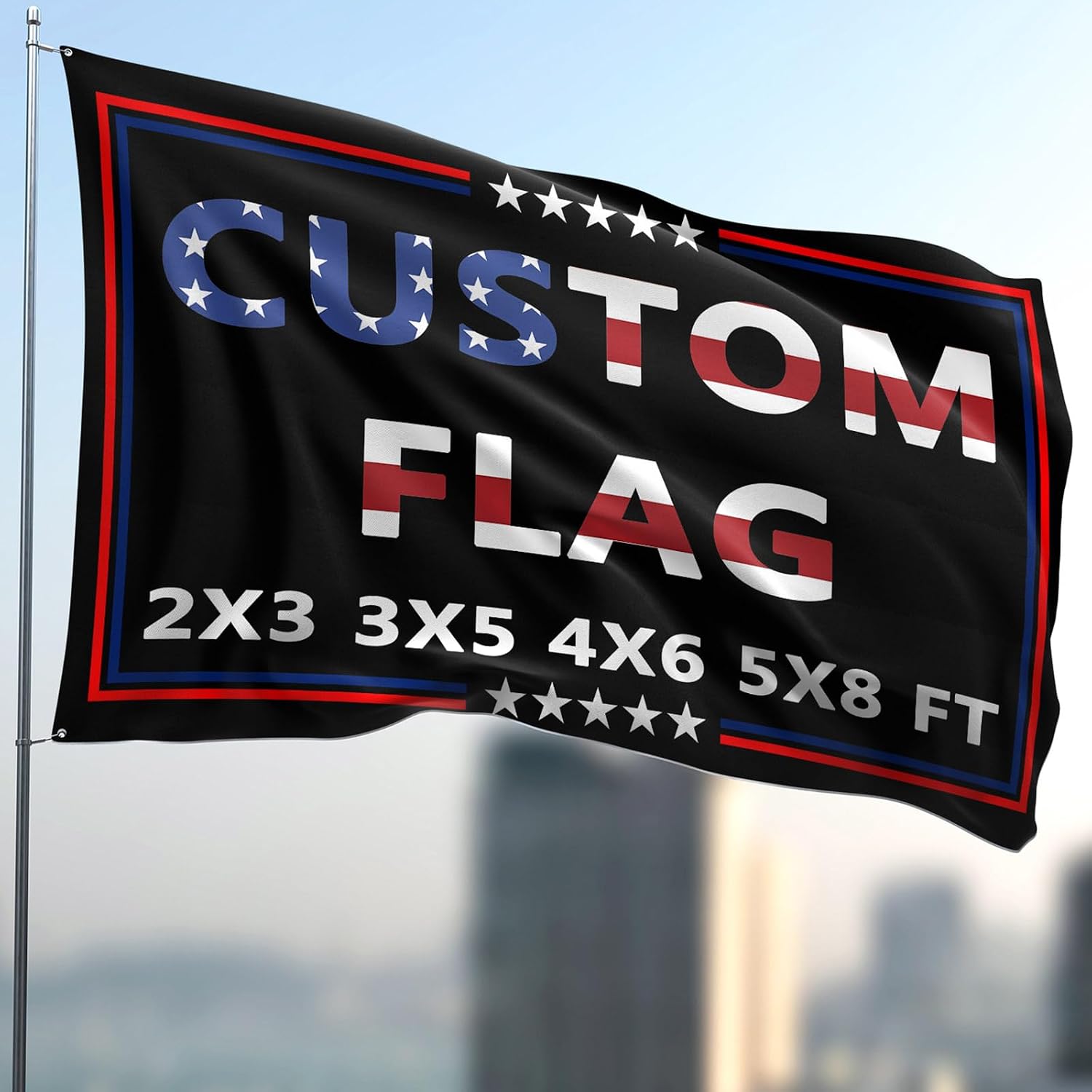 Custom Flag 3X5 Ft Double Sided Personalized Outdoor Banner