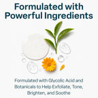 Qrxlabs Glycolic Acid Pads - 20% Resurfacing Pads Aha For Face & Body - Exfoliates Skin Surface And Reduces Appearance Of Fine Lines And Wrinkles - Acne Treatment Clearing - Daily Pads - 50Ct