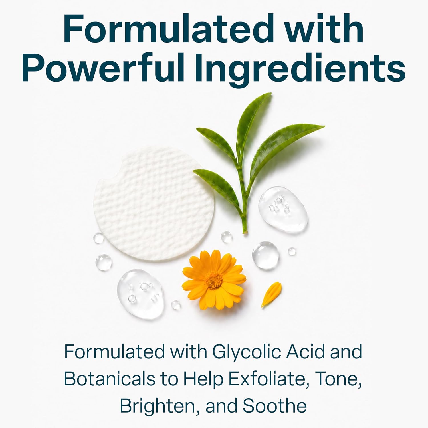 Qrxlabs Glycolic Acid Pads - 20% Resurfacing Pads Aha For Face & Body - Exfoliates Skin Surface And Reduces Appearance Of Fine Lines And Wrinkles - Acne Treatment Clearing - Daily Pads - 50Ct