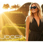 Joopin Big Womens Sunglasses Polarized Trendy Sun Glasses Large Rectangle UV Protection Rhinestone Sunnies A01-black Simple Packaging