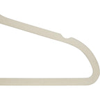 Simplify 10 Super Slim Velvet Huggable Hangers In Ivory