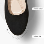Shupua Flats For Women Round Toe Flat Shoes Dressy Black Ballet Flats Comfortable Womens Dress Shoes Ballerina Flats For Work