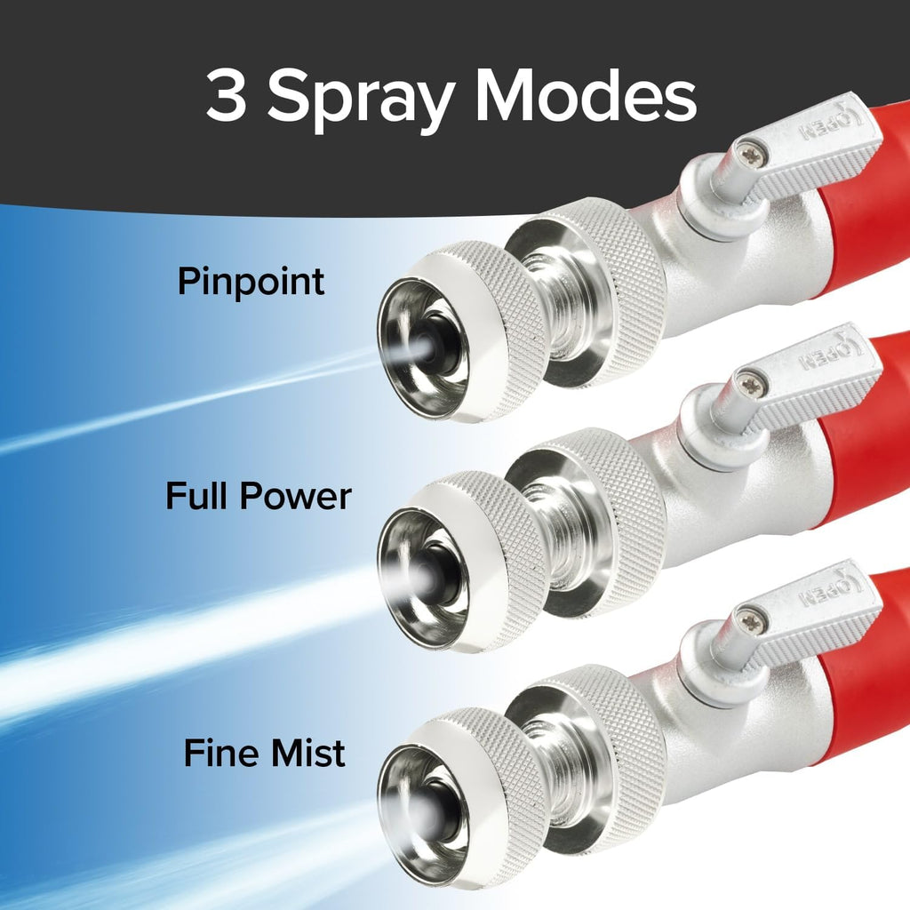 Pocket Hose 50 Ft Silver Bullet 2.0 Expandable Garden Hose W/Turbo Shot Nozzle, As Seen On Tv, Lead-Free, Solid Aluminum Connectors, Easy On/Off Valve, Kink-Free, Leak-Proof
