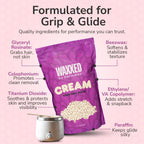 WAXXED Cream Hard Wax Beads 2.2LB – Professional Cream Hard Wax for Hair Removal – Titanium Dioxide Infused Wax Beads for Sensitive Skin – Smooth Application & Clean Removal – Salon & Home Use