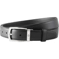 Montblanc Black Leather Belt- Black116706, Brand Size 47
