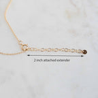 Austin Down to Earth, Tiny Cross Necklace, Simple Gold Cross Necklaces for Women, 14k Gold Filled Chain, Christian Gift for Baptism Confirmation Graduation