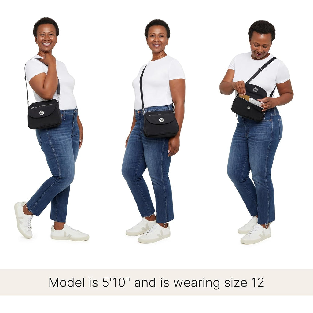 Baggallini Calais Crossbody Bags For Women 10X7 Lightweight Water-Resistant Travel Purse, Rfid & Interior Organization