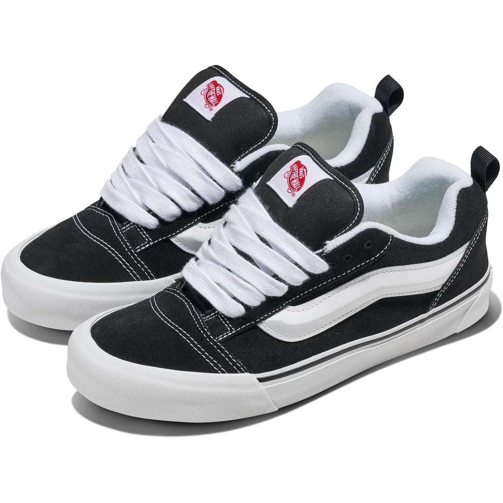 Vans Unisex Knu Skool Shoe - '90S Retro Puffy Low-Top Fashion Sneakers For Men & Women Black/True White